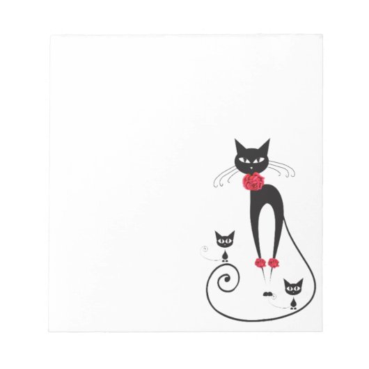 Kat elegance PERSONALIZE Notitieblok (Voorkant)
