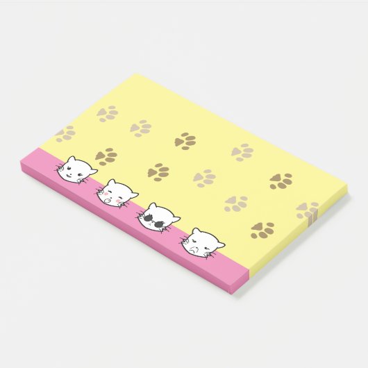 Kat Emoji Art 1 Post-it® Notes (Schuin)