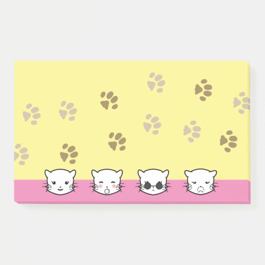 Kat Emoji Art 1 Post-it® Notes (Voorkant)