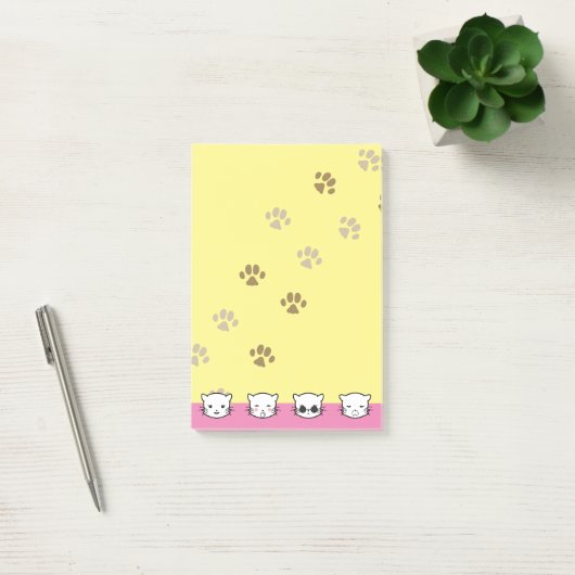 Kat Emoji Art 1 Post-it® Notes (Kantoor)