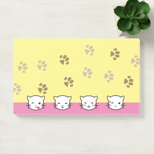 Kat Emoji Kunst 2 Post-it® Notes (Kantoor)