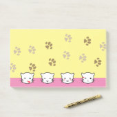 Kat Emoji Kunst 2 Post-it® Notes (Op bureau)