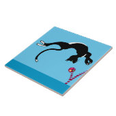 kat en bal tegeltje (Zijkant)