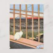 Kat en berg Fuji, Hiroshige Briefkaart (Voorkant)
