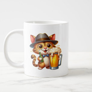 Kat en bier Clipart Design-85244 Grote Koffiekop