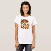 Kat en bier Clipart Design-85244 T-shirt (Voorkant volledig)
