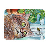 Kat en bijen magneet (Horizontaal)