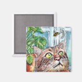 Kat en bijen magneet (Voorkant / Achterkant)