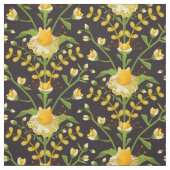 Kat en bloemen Bloemen Stof (Swatch)