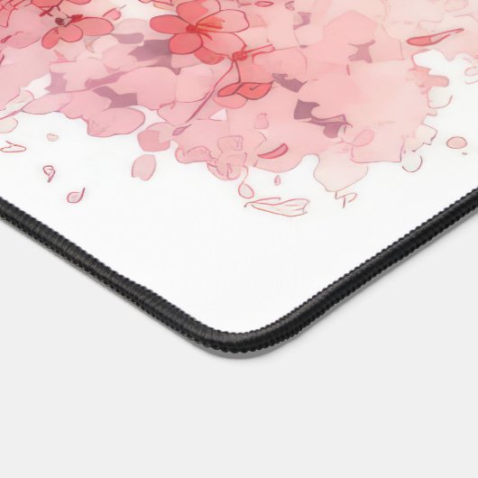 kat en bloemen bureaumat (Hoek)