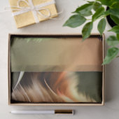 kat en bloemen van blauwe en roestkalikat tissuepapier (Geschenk)