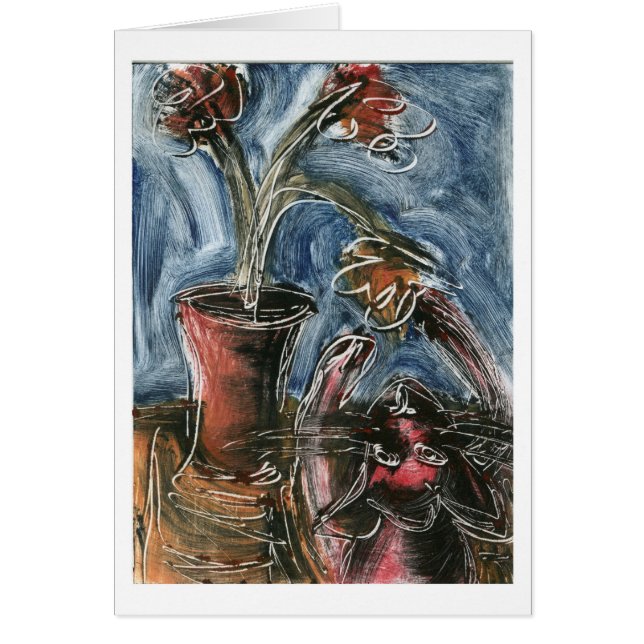 Kat en bloempot I (Voorkant)