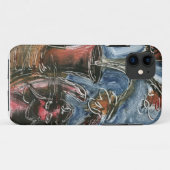 Kat en bloempot I Case-Mate iPhone Case (Achterkant (horizontaal))