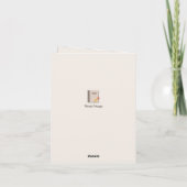 Kat en boek Verjaardag Kaart (Achterkant)