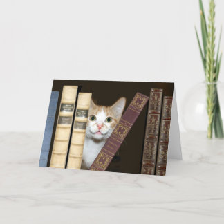 Kat en boeken kaart
