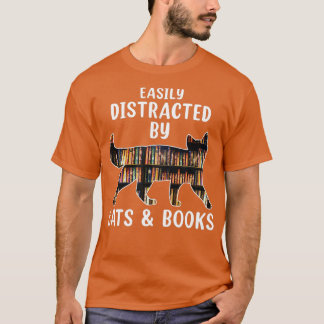 Kat- en boekenoverboeking Gemakkelijk verstoord do T-shirt