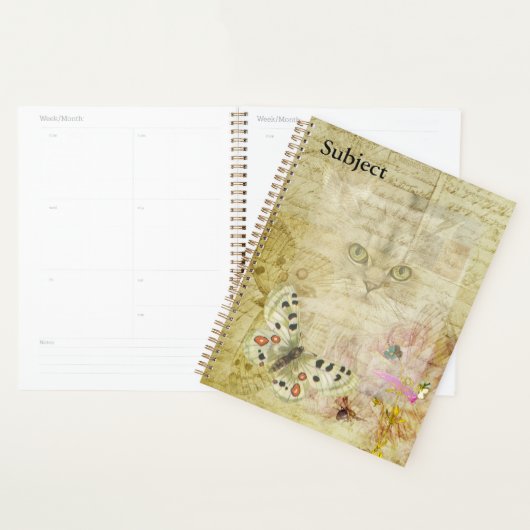 Kat en Butterflies Collage Planner (Display)