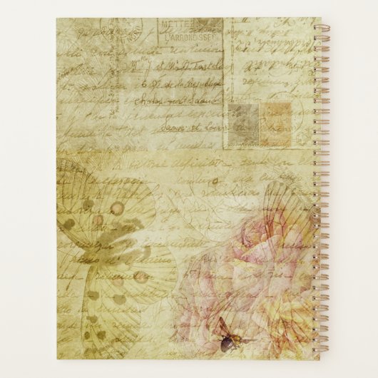 Kat en Butterflies Collage Planner (Achterkant)