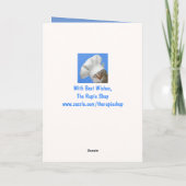 Kat en Cheeseburger Birthday Kaart (Achterkant)