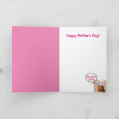 Kat- en Cupcakes-Moederdag Feestdagen Kaart (Binnen)