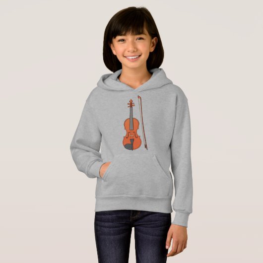 Kat en de duivel - Mijn Violin - Meisjes hoodie (Voorkant volledig)