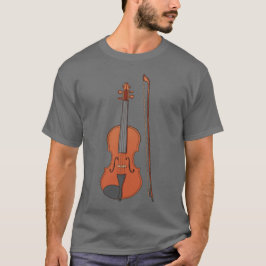 Kat en de Fiddle, Violin - Mannen T-Shirt