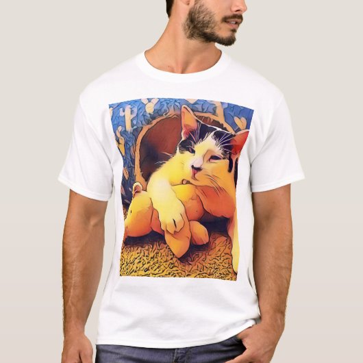 Kat en de heer Piggy T-shirt (Voorkant)