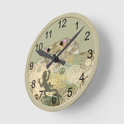 ☮ Kat en de hoogbouw Ronde Klok (Hoek)