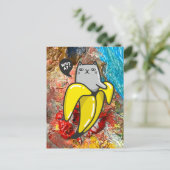 Kat en de kleuren briefkaart (Staand voorkant)