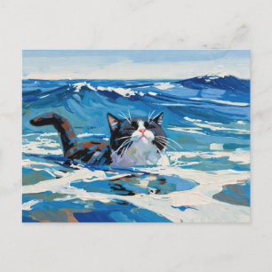 Kat En De Oceaan (#3) Briefkaart