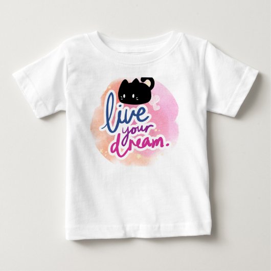 kat en droom design t-shirt (Voorkant)