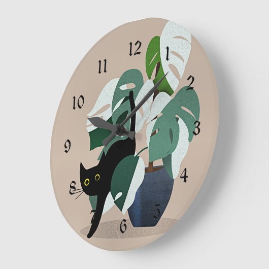 Kat en een Plant Grote Klok (Hoek)