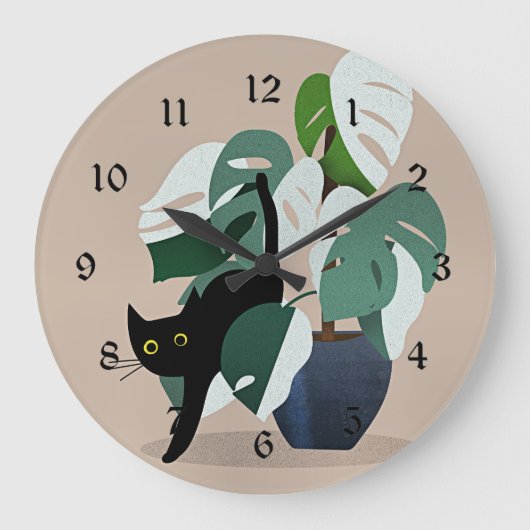 Kat en een Plant Grote Klok (Voorkant)