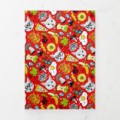 Kat en ei op rood drieluik aankondiging (Cover)