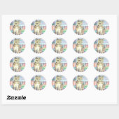 Kat en fee-stickers van Molly Harrison Ronde Sticker (Vel)