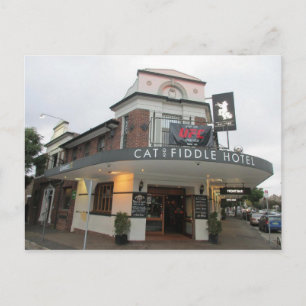 Kat en Fiddle Hotel in Balmain Briefkaart