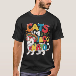 Kat en Fiesta Cinco de Mayo Mexico T-shirt