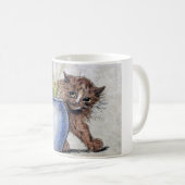 Kat en geel kleine vogel, Louis Wain Koffiemok (Voorkant rechts)