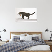Kat en goudvis canvas afdruk (Insitu (Slaapkamer))