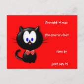 Kat en groet briefkaart (Voorkant)