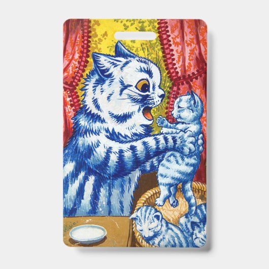 Kat en haar kittens badge (Voorzijde)