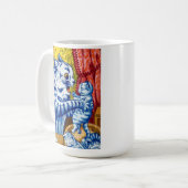 Kat en haar kittens koffiemok (Voorkant links)