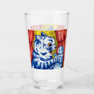 Kat en haar kleintjes glas