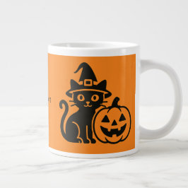 Kat en Halloween Grote Koffiekop