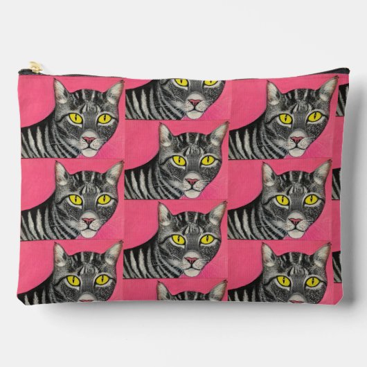 Kat En Hamster Print Knip Naai Tas (Voorkant)