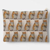 Kat En Hamster Print Knip Naai Tas (Achterkant)