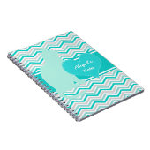 Kat en hart op Chevron persoonlijke laptop Notitieboek (Rechterzijde)