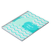 Kat en hart op Chevron persoonlijke laptop Notitieboek (Linkerzijde)