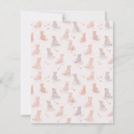 Kat-en-hartpatroon papiervel