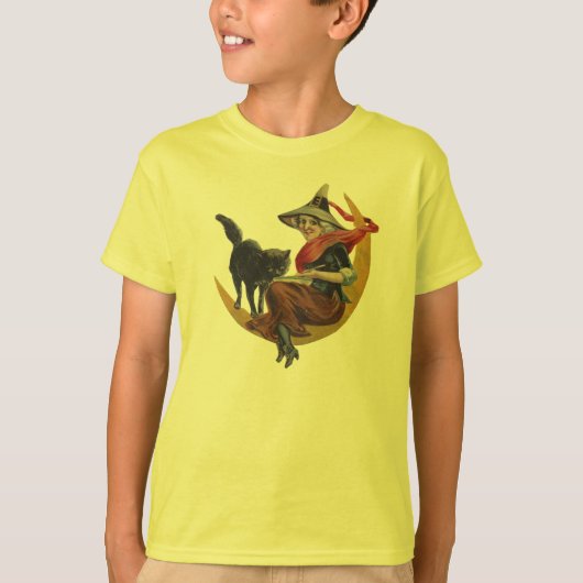 Kat en heks t-shirt (Voorkant)
